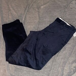 NWT H&M Black Slim Fit velvet Suit Pants size 32